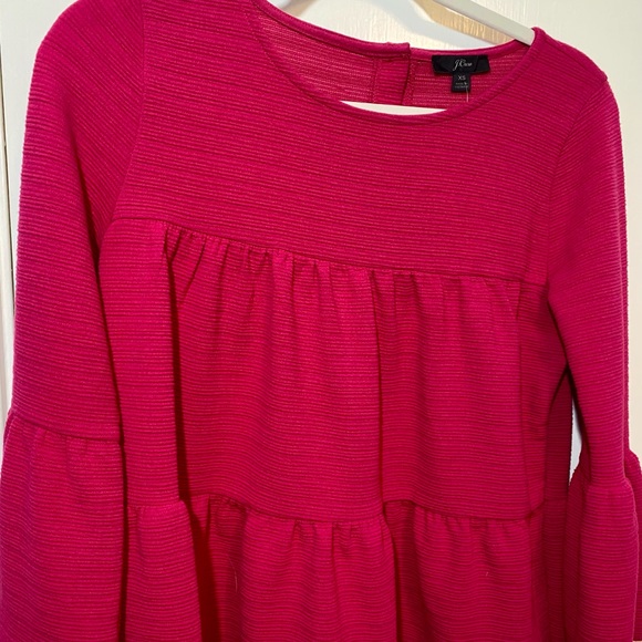 J Crew Pink Tired Top - Picture 3 of 6